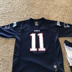 Child’s large patriots jersey